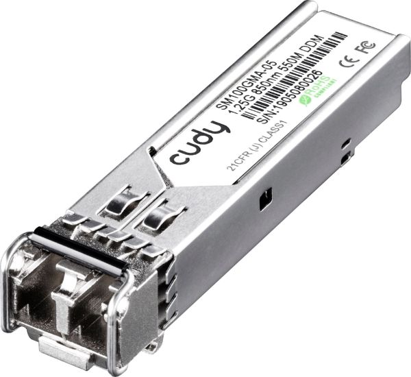 CUDY SM100GMA-05 - 1.25G Multi Mode (MM) LC SFP Module 850nm 500m 75dB Generic Br& Compatibility