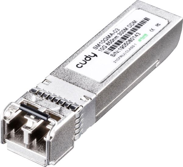 CUDY SM10GMA-03 - 10G Multi Mode Fibre (MMF) LC SFP+ Module 850nm 300m Generic Br& Compatibility