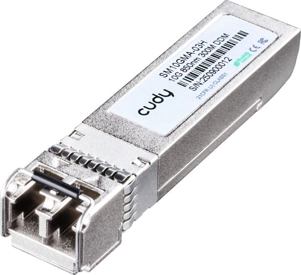 CUDY SM10GMA-03H - 10G Multi Mode Fibre (MMF) LC SFP+ Module 850nm 300m Compatible w/ HP