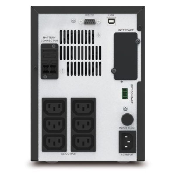 APC SMV1500CAI - Easy UPS line-Interactive 1500VA (1050W) Tower 230V Input/Output. 6x IEC C13