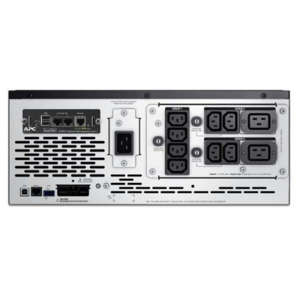 APC SMX3000HVNC - Smart-UPS 3000VA (2700W) 4U Rack/Tower Network Card 200V 240V Input/Output. 8x IEC C13