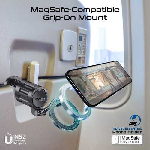 PROMATE SNAGMOUNT - 360 Rotating Magnetic Smartphone Grip-on Mount. Rotatable Foldable & Ultra