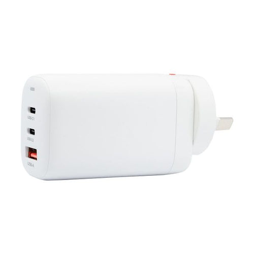 SPAPD65-AC - DYNAMIX SPAPD65-AC - 65W 5V/3A Dual Port USB-C/A PD Wall Charger/Power Adapter