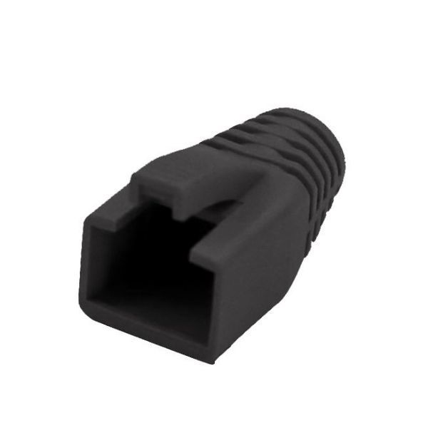 DYNAMIX SRB-75-BLK-20 - Strain Relief Boot OD: 7.5mm Black 20 Pack Suited for Cat6A Shielded Cable
