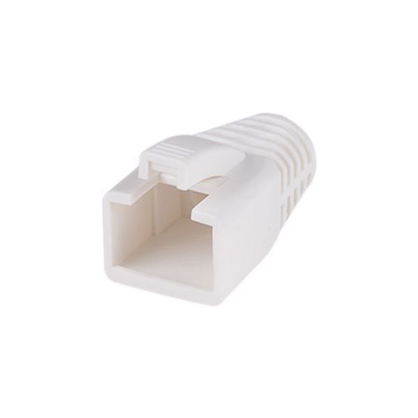 DYNAMIX SRB-75-WHT-20 - Strain Relief Boot OD: 7.5mm White 20 Pack Suited for Cat6A Shielded Cable