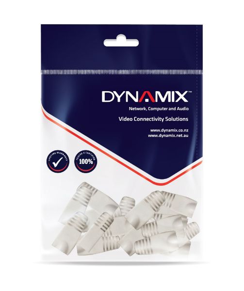 DYNAMIX SRB-UTP-20 - Beige RJ45 Strain Relief Boot 6.0mm Outside Diameter 20pk Bag