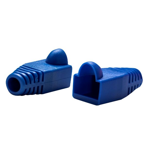 DYNAMIX SRB-UTP-BL-20 - Blue RJ45 Strain Relief Boot 6.0mm Outside Diameter 20pk Bag