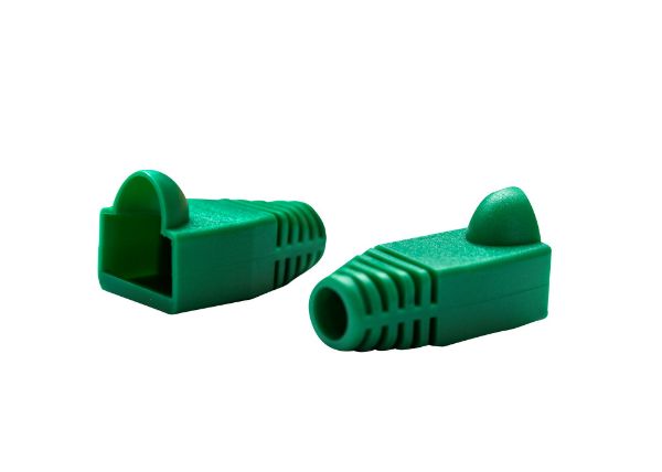 DYNAMIX SRB-UTP-GRN-20 - Green RJ45 Strain Relief Boot 6.0mm Outside Diameter 20pk Bag