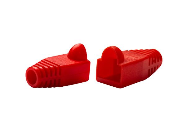 DYNAMIX SRB-UTP-RED-20 - RED RJ45 Strain Relief Boot (60mm Outside Diameter) 20pk bag.