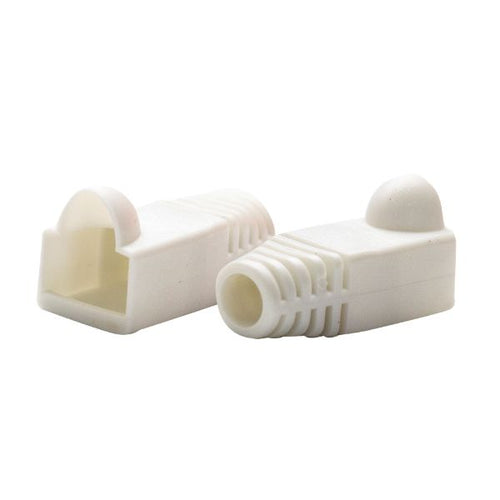 SRB-UTP-WHT-20 - DYNAMIX SRB-UTP-WHT-20 - White RJ45 Strain Relief Boot 6.0mm Outside Diameter 20pk Bag