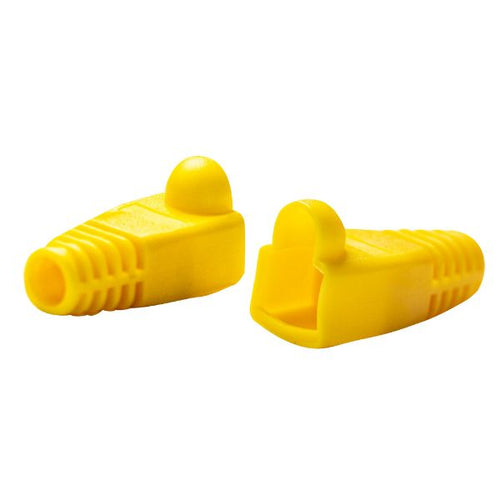 SRB-UTP-YEL-20 - DYNAMIX SRB-UTP-YEL-20 - Yellow RJ45 Strain Relief Boot 6.0mm Outside Diameter 20pk Bag