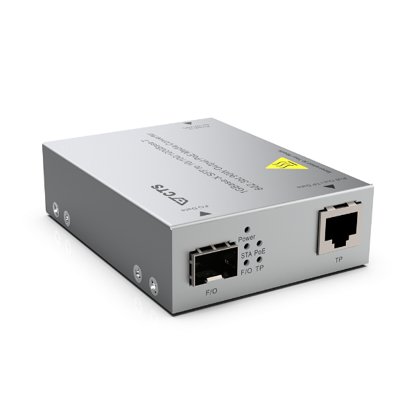 CTS SRC-3002SFP-BT - 1GBase-X SFP to 10/100/1000 Base-T 802.3BT 90W Output POE Rugged Media Converter