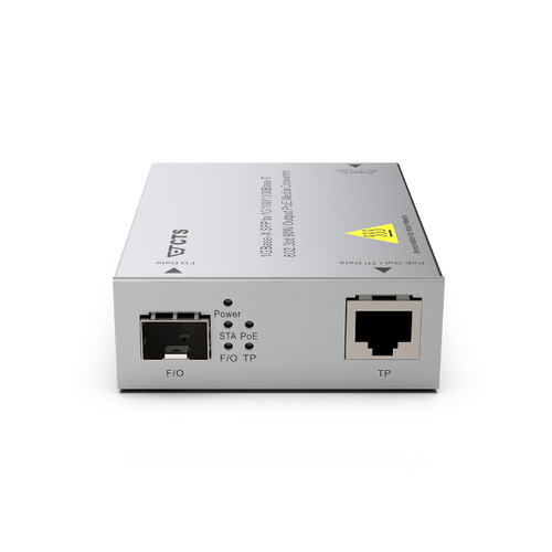 SRC-3002SFP-BT - CTS SRC-3002SFP-BT - 1GBase-X SFP to 10/100/1000 Base-T 802.3BT 90W Output POE Rugged Media Converter