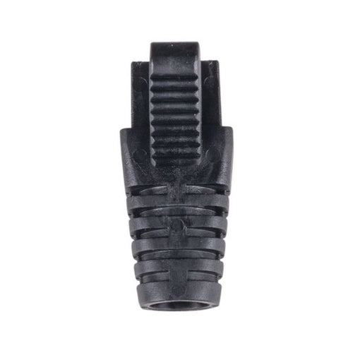 DYNAMIX SRS-BV2-BLK-20 - Black RJ45 Strain Relief Boot Slimline w/ Clip Protector 6.0mm Outside Diameter 20pk