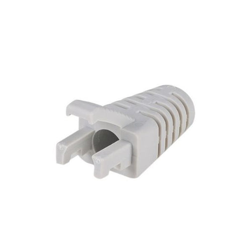 SRS-BV2-LGRY-20 - DYNAMIX SRS-BV2-LGRY-20 - Grey RJ45 Strain Relief Boot Slimline w/ Clip Protector 6.0mm Outside Diameter 20pk