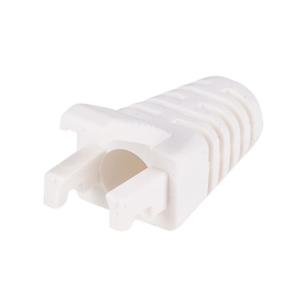 DYNAMIX SRS-BV2-WHT-20 - White RJ45 Strain Relief Boot Slimline w/ Clip Protector 6.0mm Outside Diameter 20pk