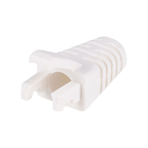 SRS-BV2-WHT-20 - DYNAMIX SRS-BV2-WHT-20 - White RJ45 Strain Relief Boot Slimline w/ Clip Protector 6.0mm Outside Diameter 20pk