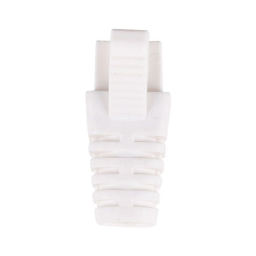 SRS-BV2-WHT-20 - DYNAMIX SRS-BV2-WHT-20 - White RJ45 Strain Relief Boot Slimline w/ Clip Protector 6.0mm Outside Diameter 20pk