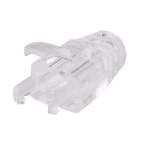 SRS-C65-20 - DYNAMIX SRS-C65-20 - Transparent Cat6 UTP Strain Relief Boot Latch Protection 6.5mm Outside Diameter 20pk