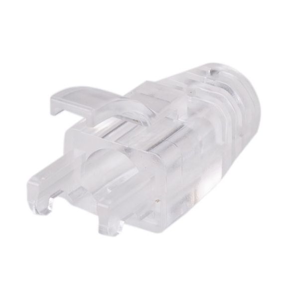 DYNAMIX SRS-C65-20 - Transparent Cat6 UTP Strain Relief Boot Latch Protection 6.5mm Outside Diameter 20pk