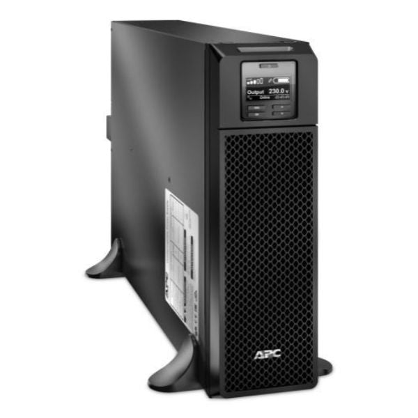 APC SRT5KXLI - Smart-UPS 5000VA (4500W) 230V 6x IEC C13 Outlets w/ Battery Backup. LCD