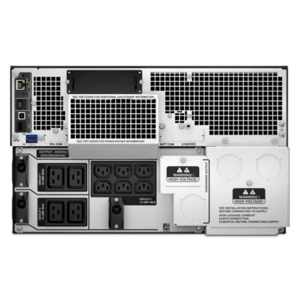 APC SRT8KRMXLI - Smart-UPS 8000VA (8000W) 6U 230V 6x IEC C13 Outlets w/ Battery Backup. LCD