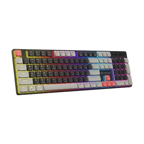 STEALTHKEY - VERTUX STEALTHKEY - High-Performance Mechanical Gaming Keyboard w/ Low Profile Keys. 17 RGB Backlight Options