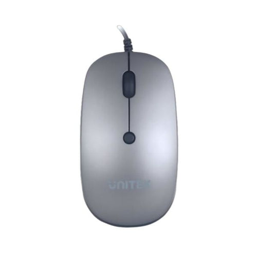 T060B - UNITEK Wired Mouse Space Grey