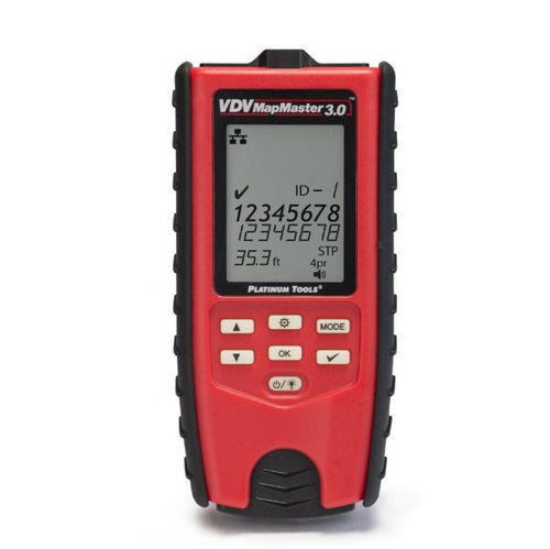 T130K1 - PLATINUM TOOLS T130K1 - VDV MapMaster 3.0 Cable Tester Kit. Kit Includes VDV MapMaster 3.0 Main Unit