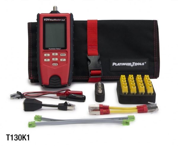 PLATINUM TOOLS T130K1 - VDV MapMaster 3.0 Cable Tester Kit. Kit Includes VDV MapMaster 3.0 Main Unit