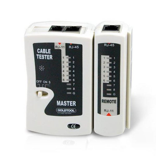 TCT-108 - GOLDTOOL TCT-108 - RJ45 LAN Data Cable Tester Quickly & Easily Check Cable Continuity w/ Instant LED