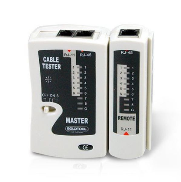 GOLDTOOL TCT-108 - RJ45 LAN Data Cable Tester Quickly & Easily Check Cable Continuity w/ Instant LED