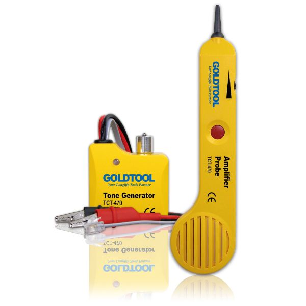 GOLDTOOL TCT-470PRO - Tone Generator & Probe Kit Trace Wire Paths & Identify Diagnose Common Problems in
