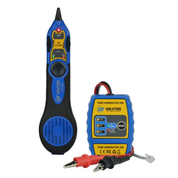 GOLDTOOL TCT-490 - PRO LAN Tracer/Toner Kit. Identify Condition of TEL Line