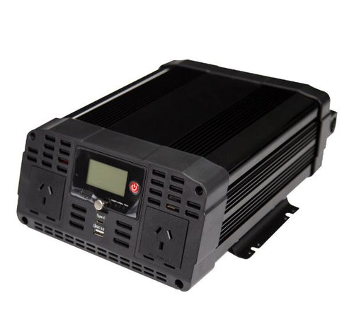 TE6-1627S - DYNAMIX TE6-1627S - 2000W Power Inverter DC to AC. 12V DC Output: 230V AC Pure Sine Wave Invert