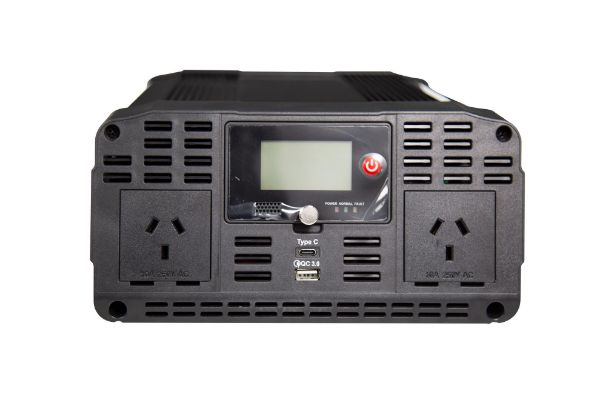 DYNAMIX TE6-1627S - 2000W Power Inverter DC to AC. 12V DC Output: 230V AC Pure Sine Wave Invert