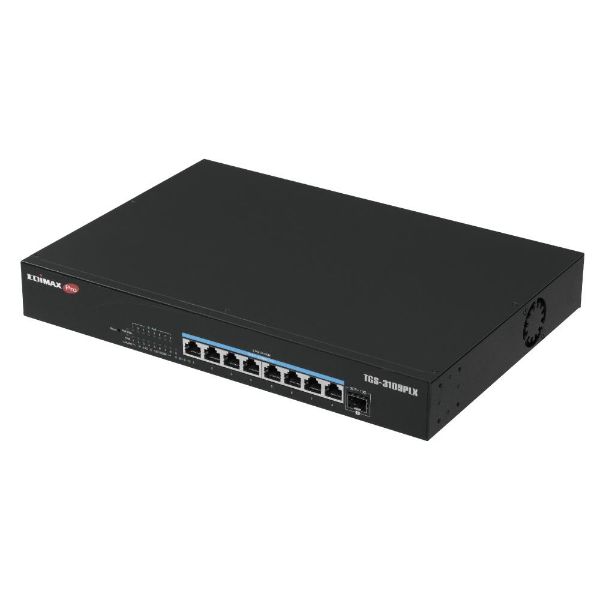 EDIMAX TGS-3109PLX - 8 Port 2.5GbE PoE++ Web Smart Switch w/ 1x 10GbE SFP+ Port