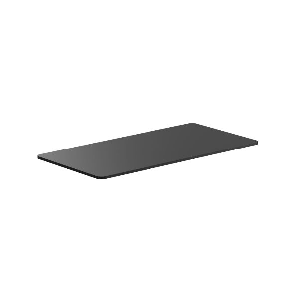BRATECK TP14070R-BLK - 1400x700mm One-Piece Table Top for M06-23DE-AI Desk Curved-edge EcoFriendly