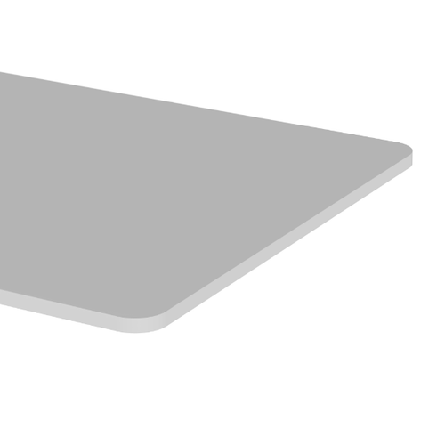 TP14070R-WHT - BRATECK TP14070R-WHT - 1400x700mm One-Piece Table Top for M06-23DE-AI Desk Curved-edge EcoFriendly