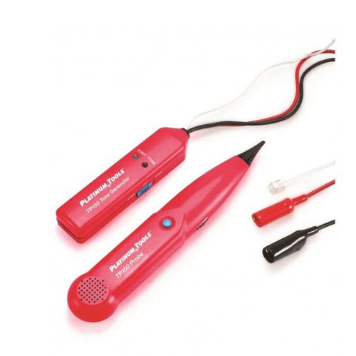 TP150 - PLATINUM TOOLS TP150 - Tone & Probe Set. Push button tone activation. Tapered tip Thumb wheel volume