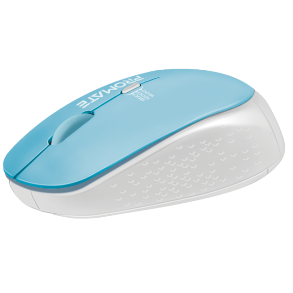 PROMATE TRACKER-BL - Ergonomic Wireless Mouse 800/1200/1600 Dpi 10m Working Range Blue