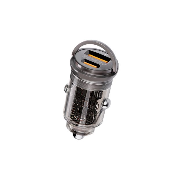 PROMATE TRANSDRIVE-65W - 65W Quick Charging In-Car Adapter for Tablets & phones 65W PD USB-C