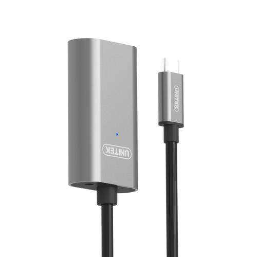U304A - UNITEK U304A - 5m USB 3.1 USB-C Active Extension Cable. USB-C Male to USB-A Female.