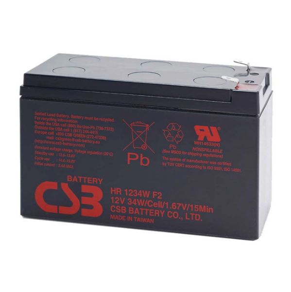 UPS12V9 - CSB UPS12V9 - 12V 9.0 AH Replacement UPS Battery - 1 Year Warranty. For UPSD650; UPSG750; UPSD1200