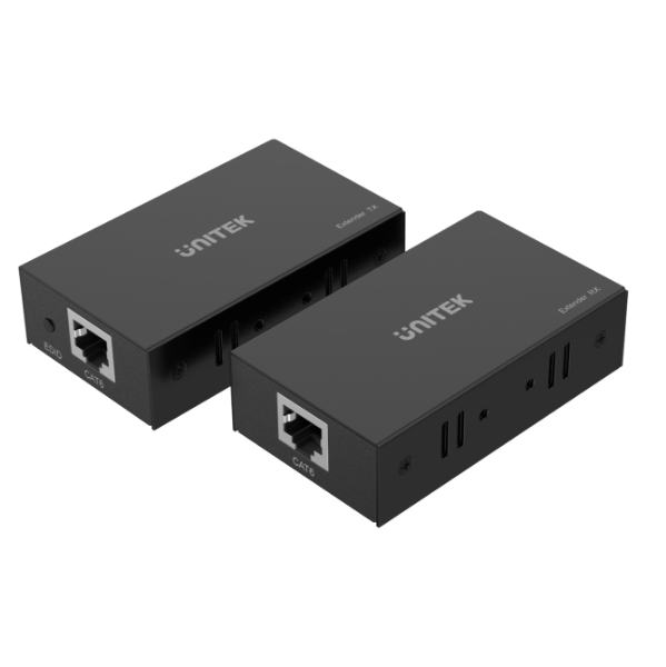UNITEK V100A - HDMI & IR Extender Kit Over Cat6 up to 60M. Supports up to 4K@30Hz.