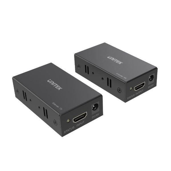 UNITEK V100A - HDMI & IR Extender Kit Over Cat6 up to 60M. Supports up to 4K@30Hz.