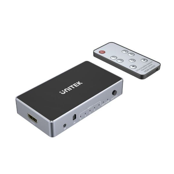 UNITEK V1110A - 5-In-1-Out 4K HDMI 1.4b Switch. Supports up to 4K@30Hz (UHD) Resolution (3840 x 2160)