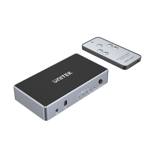 UNITEK V1111A - 3-In-1-Out 4K HDMI 1.4b Switch. Supports up to 4K@30Hz (UHD) Resolution (3840 x 2160)