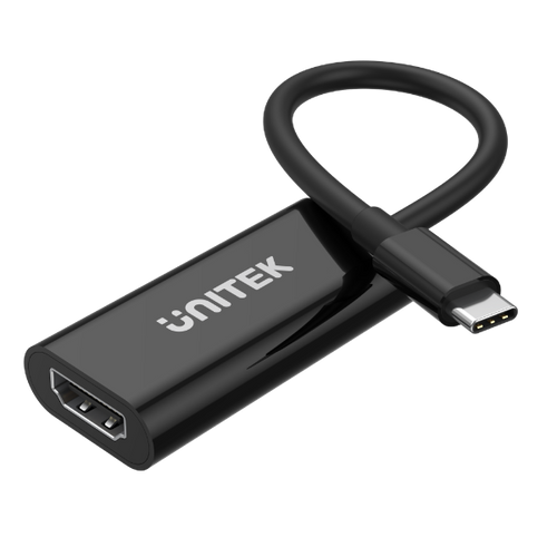V1421A - UNITEK V1421A - USB-C to HDMI 2.0 Adapter 4K@60Hz UHD HDMI Output HDCP 2.3 & 3D Video.