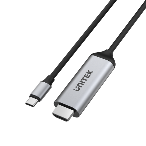 V1423A - UNITEK V1423A - 1.8m 4K USB-C to HDMI cable. Premium Audio Video UltraHD. Gold Plated Connectors.